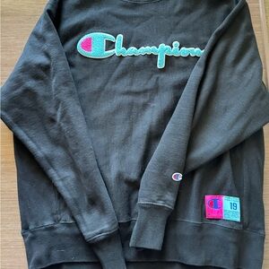 Champion Black Crewneck Men's Sweater